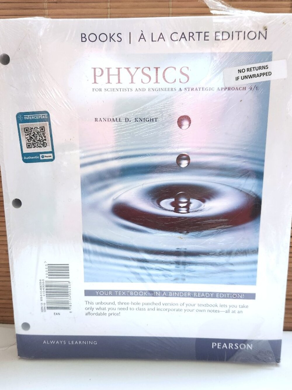 Physics for Scientists and Engineers 4th Edition Loose Leaf Mastering Code